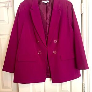 Beautiful plum colored pants suit